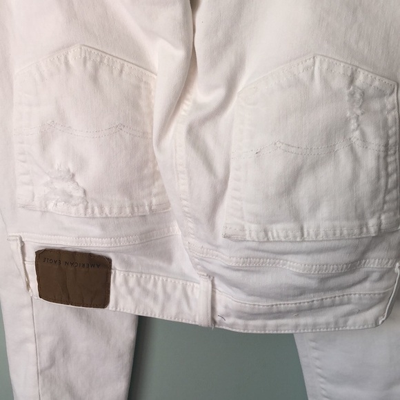 American Eagle Men’s Distressed Flex White Jeans 29X30 - Picture 2 of 7